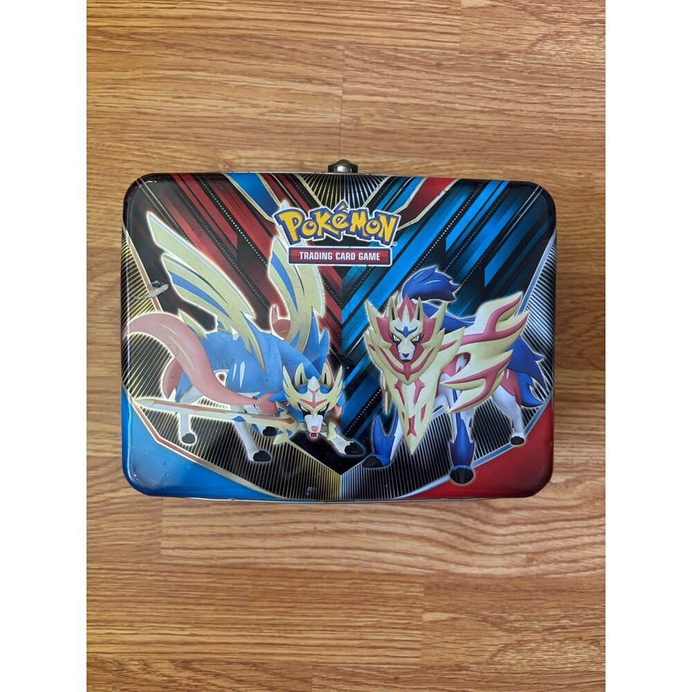 Pokemon TCG Spring 2020 Collector Chest Tin Zacian Zamazenta EMPTY Lunchbox